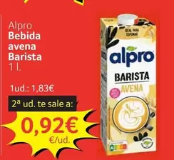 Alpro - Bebida Avena Barista
