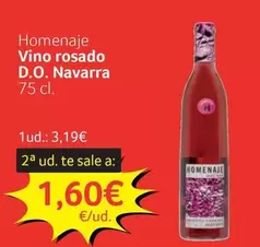 homenaje - Vino Rosado D.o. Navarra