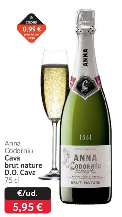 Codorniu - Anna  Cava Brut Nature D.o. Cava