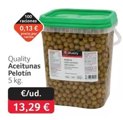 Quality - Aceitunas Pelotin