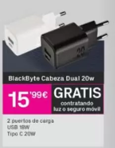 2 Puertos De Carga Usb Tipo C 20w