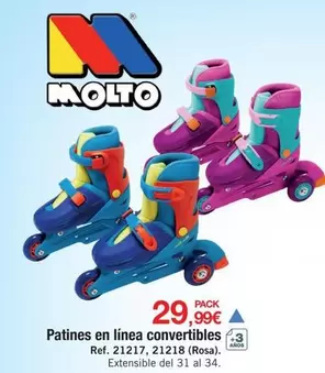 Molto - Patines En Línea Convertibles