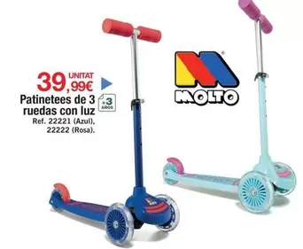 Molto - Patinetees De 3 Ruedas Con Luz