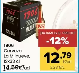 1906 - Cerveza La Milnueve