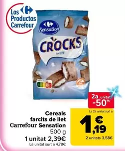 carrefour - Cereals Farcits De Llet Sensation