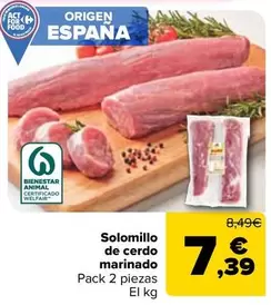 origen - Solomillo De Cerdo Marinado