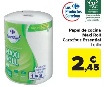carrefour - Papel De Cocina Maxi Roll Essential