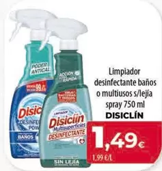 Disiclin - Limpiador Desinfectante Banos O Multiusos S/lejia Spray