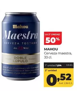 Mahou - Cerveza Maestra