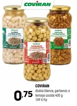 coviran - Alubia Blanca Garbanzo O Lenteja Cocida
