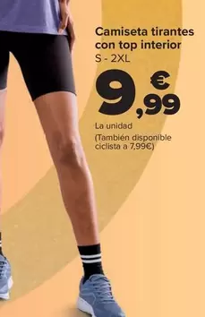 TEX - Camiseta Tirantes Con Top Interior