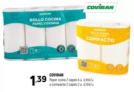 coviran - Paper Cuina 2 Capes 4 U. O Compacte 2 Capes 2 U.