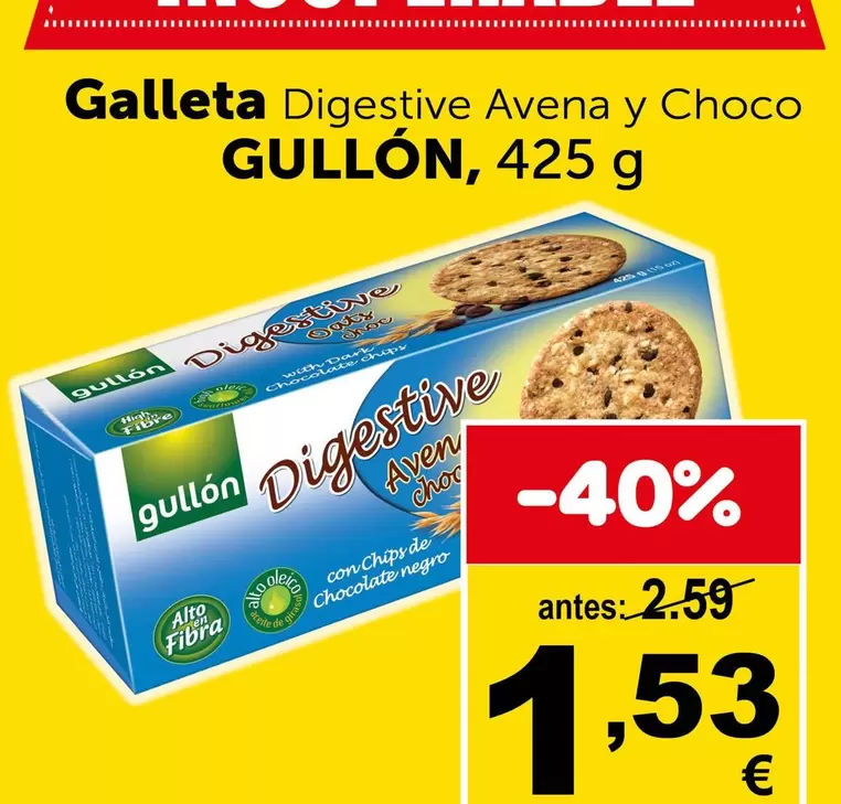 Gullón - Galleta Digestive Avena Y Choco