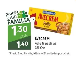 Avecrem - Pollo 12 Pastillas