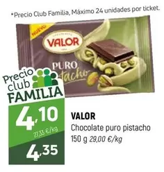 Valor - Chocolate Puro Pistacho