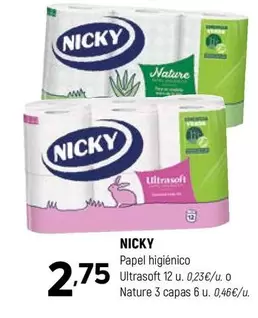 Nicky - Papel Higiénico Ultrasoft