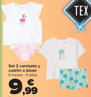 TEX - Camiseta Y Culetín O Bóxer