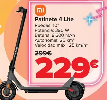 Xiaomi - Patinete 4 Lite