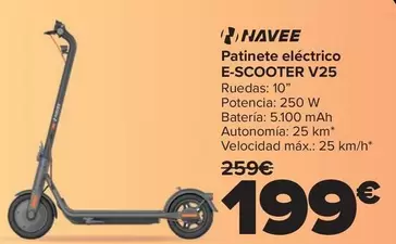 Navee - Patinete Eléctrico E-Scooter V25