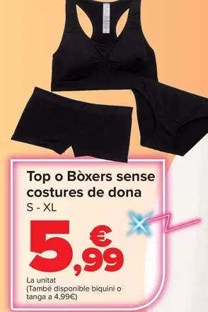 Top O Bóxer Sin Costuras Mujer