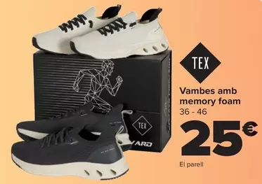 TEX - Deportivo Con Memory Foam