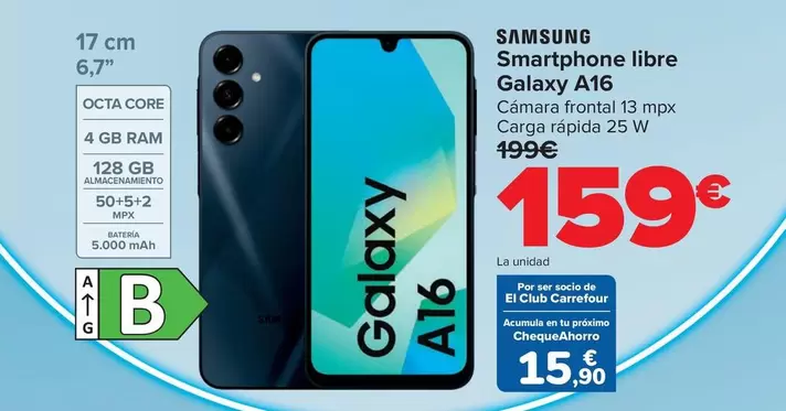 Samsung - Smartphone Libre Galaxy A16