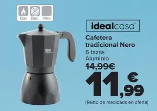 Idealcasa - Cafetera Tradicional Nero