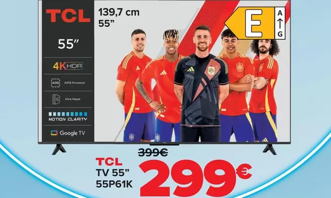 TCL - Tv 55" 55p61k