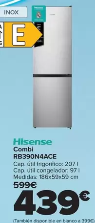 Hisense - Combi Rb390n4ace