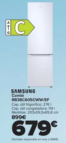 Samsung - Combi Rb38c605cww/ef