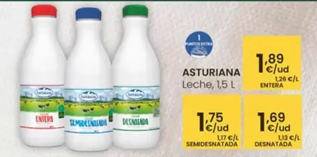 Asturiana - Leche, 1,5 L