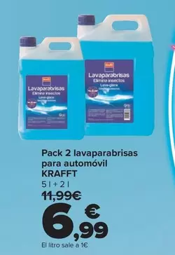 Krafft - Pack 2 Lavaparabrisas Para Automóvil 