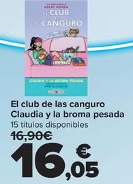 El Club De Las Canguro Claudia Y La Broma Pesada