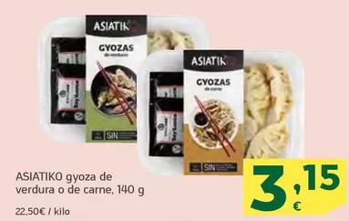 Asiatiko - Gyoza De Verdura O De Carne