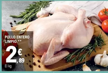 Pollo Entero Limpio