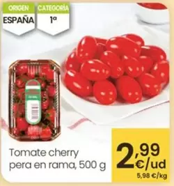 Tomate Cherry Pera En Rama