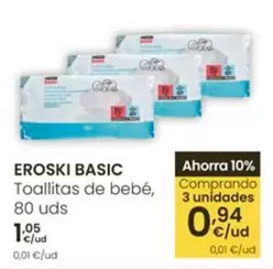 Eroski Basic - Toallitas De Bebé