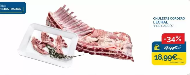 Chuletas Cordero Lechal