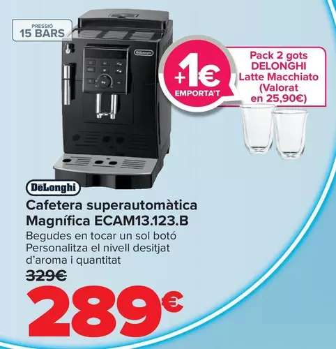DeLonghi - Cafetera Superautomática Magnifica ECAM13.123.B