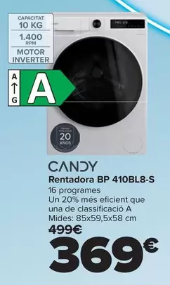 Candy - Lavadora BP 410BL8-S