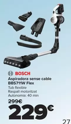 Bosch - Aspirador Sin Cable BBS711W Flex