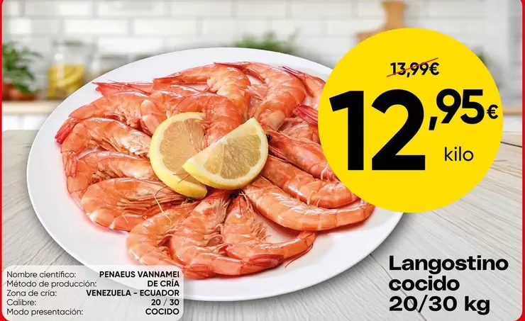 Langostino cocido 20/30