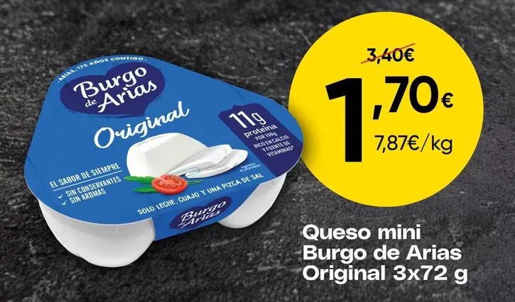 Burgo de Arias - Queso mini Original