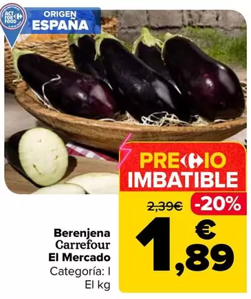 Carrefour El Mercado - Berenjena