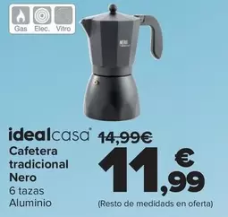 Idealcasa - Cafetera Tradicional Nero