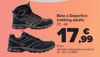 TEX - Bota O Deportivo Trekking Adulto