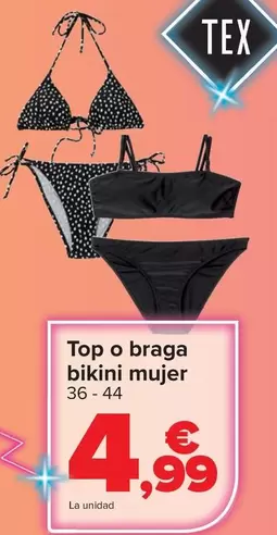 TEX - Top O Braga Bikini Mujer