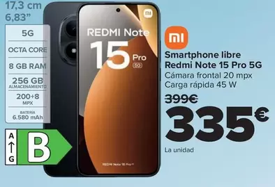 Xiaomi - Smartphone Libre Redmi Note 15 Pro 5g