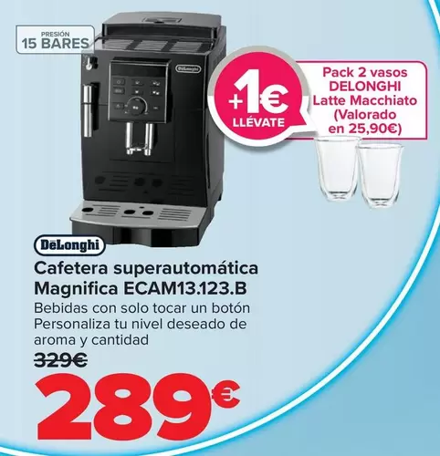 DeLonghi - Cafetera Superautomática Magnifica ECAM13.123.B