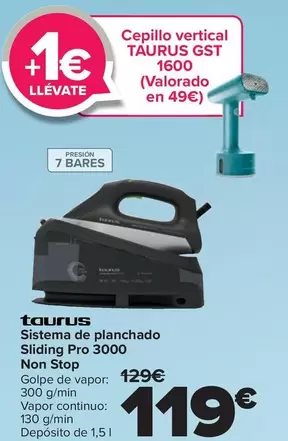 Taurus - Sistema De Planchado Sliding Pro 3000 Non Stop